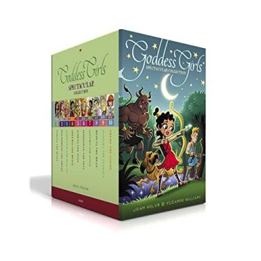 Imagem de Goddess Girls Spectacular Collection (Boxed Set): Athena the Brain; Persephone the Phony; Aphrodite the Beauty; Artemis the Brave; Athena the Wise; ... Mean; Pandora the Curious; Pheme the Gossip
