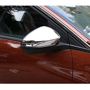 Imagem de JIERS Para Peugeot 4008 5008 2017-2019, espelho retrovisor de porta lateral estilo de carro moldura de cobertura de espelhos retrovisor exterior cromado ABS