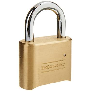 Imagem de Master Lock Cadeado, defina sua própria combinação de bloqueio, 5 cm de largura, 175D (pacote com 4)