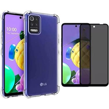 Imagem de Capa Capinha Anti Impacto + Película Privacidade Anti Espionagem Compatível Com LG K62 Plus - (Hard Glass Store)