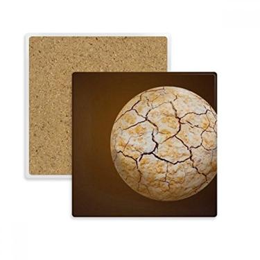 Imagem de Dry Planet Stars Dark Night Sky Square Porta-copos copo copo copo suporte subplaca pedra isolante