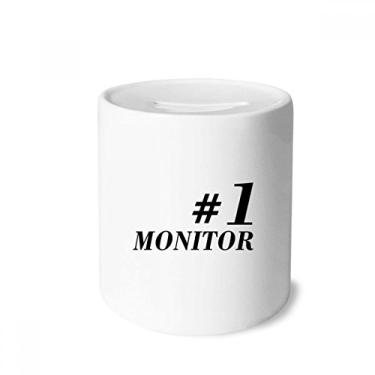 Imagem de DIYthinker Número 1 Monitor de Formatura, Temporada de Dinheiro Caixa de Cerâmica Porta-Moedas Presente