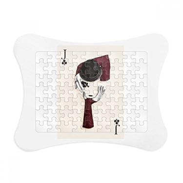 Imagem de Quadro de quebra-cabeça com estampa do clube J para decoração de imagem