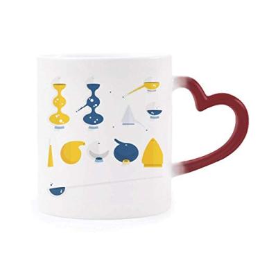 Imagem de Conta-gotas de borracha Química sensível ao calor Caneca vermelha que muda de cor