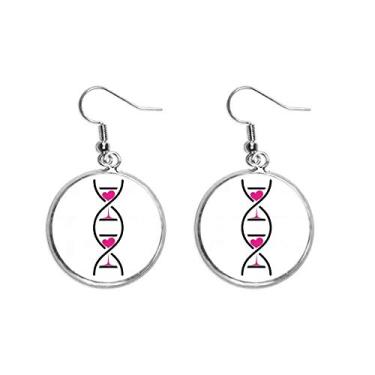 Imagem de Brinco feminino em forma de ampulheta com pingente de orelha gene dupla hélice