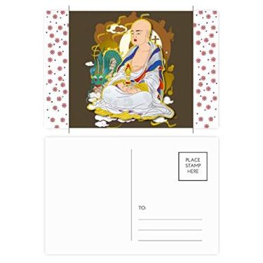 Imagem de Religião Alfândega Dezoito Arhats Figura Natal Natal Celebração Cartão Postal Cartão Bênção