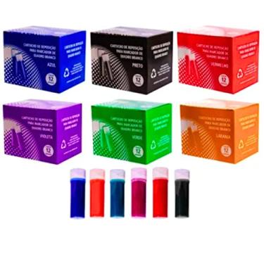 Imagem de Refil Recarga Tinta Azul Pincel Pilot Marcador Quadro Branco (violeta)