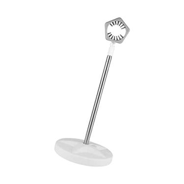 Imagem de WeiLaiKeQi Suporte para secador de Suporte para telefone Ferramenta Suporte ajustável com base pesada Preguiçoso para cachorro feminino, 125 cm