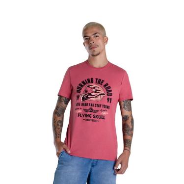 Imagem de Camiseta T-Shirt Masculina Enfim Tradicional Estampa Frontal Cinza M-Masculino