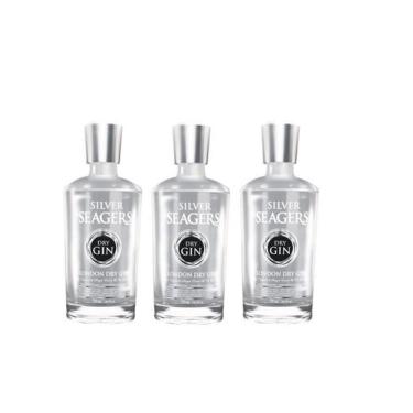 Imagem de Kit Gin Silver Seagers London Dry 750ml 3 Unidades - Stock