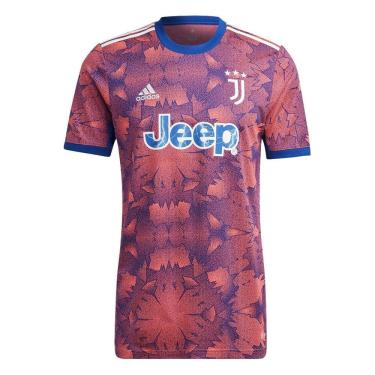 Imagem de Camiseta Adidas Juventus 3 22/23 Masculino - Rosa e Azul