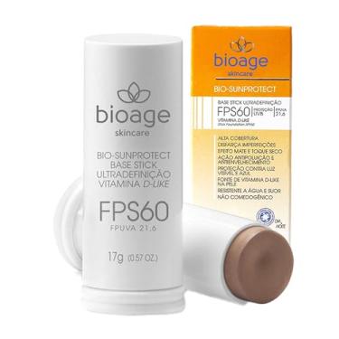Imagem de Base Stick Fps60 Ultradefinição Resistente À Água Bioage 17g Tipo de pele:Bege Extra Claro Dourado
