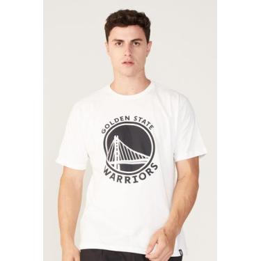 Imagem de Camiseta Nba Estampada Golden State Warriors Off White