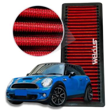 Imagem de Filtro Ar Esportivo Compatível com Mini 1.6 Turbo ano 2008 a 2013 RS S All4 Clubman Countryman Chilli John Cooper Works Coupé Paceman Bayswater Pepper