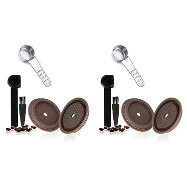 Imagem de Baglaum 2X Tampa de Cápsula de Café Reutilizável para Cápsula de Café Vertuoline Tampa de Silicone de Alimentício para Cápsula Recarregável Vertuo