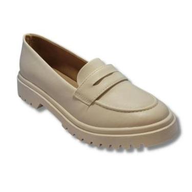 Imagem de Mocassim Tratorado Via Uno Sapato Loafer Feminino 528028-Feminino