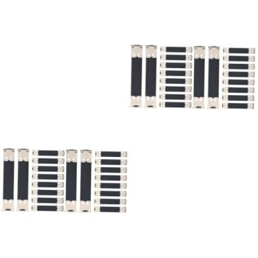Imagem de Lurrose 100 Peças Fivela de beijo de armação flexível estrutura flexível interna de metal quadros flexíveis de bolsa de artesanato porta-moedas bolsas peças de bolsa Dobradiça