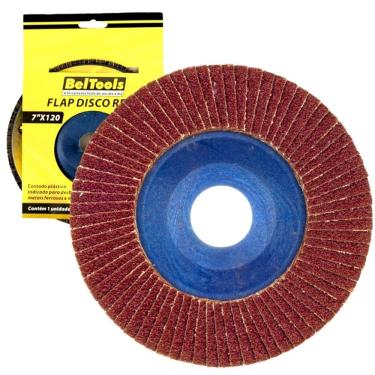 Imagem de Disco Desbaste Lixa Flap Reto G120 7" Beltools