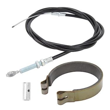 Imagem de Kit de pinos de faixa de freio traseiro Vomeko 4in com cabo de tração do acelerador de 1,55 m para carrinho de kart mini bicicleta ATV