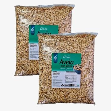 Imagem de Kit 2X: Aveia em Flocos Grossos Sem Glúten Leve Croc 1kg