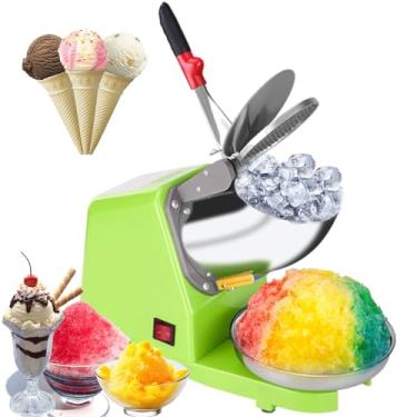 Imagem de Máquina de gelo raspado Máquina de cone de neve Triturador de gelo 2000RPM Fabricante de cone de neve Máquina de gelo raspado com placa de gelo Dissipação rápida de calor para festas, reuniões, c