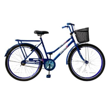Imagem de Bicicleta Aro 26 Urbana E Retro Freio V Brake Com Cestinha Rolamentada Passeio E Lazer-Unissex