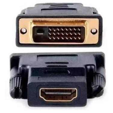 Imagem de Adaptador Conversor Dvi Dvi-i 24+1 Pinos Macho Hdmi 1080p