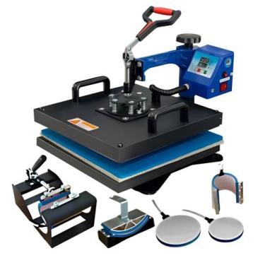 Imagem de Prensa 6x1 Livesub 38x38 Plana Camisas Bonés Canecas Pratos, 220V