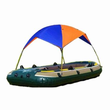 Imagem de Barraca da Máscara de Sol do Barco, Material Exterior Portátil da Fibra do Toldo do Dossel do Barco Com Fivelas à Terra D Dos Pregos para a Pesca (S)