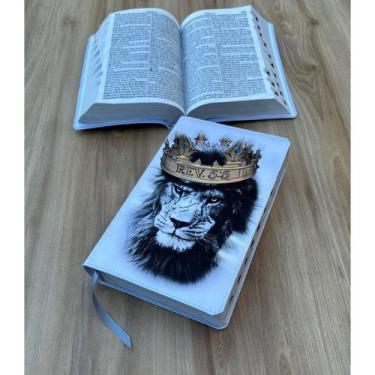 Imagem de Bíblia ARC Leão Rev - LETRAS GRANDES  INDICE DIGITAL - CENTRAL