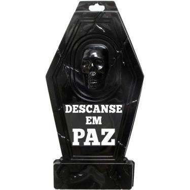Imagem de Painel Decorar Parede Lápide Preta 50cm Halloween Dia Bruxas - Toy Mas