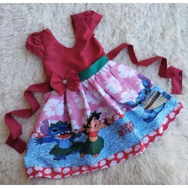 Imagem de Vestido Infantil Temático Lilo & Stitch RF02 - aurea, P