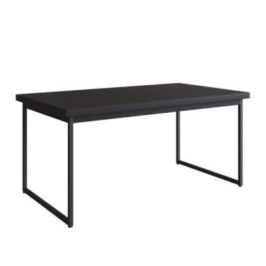 Imagem de Mesa Tubular 8 lugares Oxford 180cm Preto - Metta Mobili