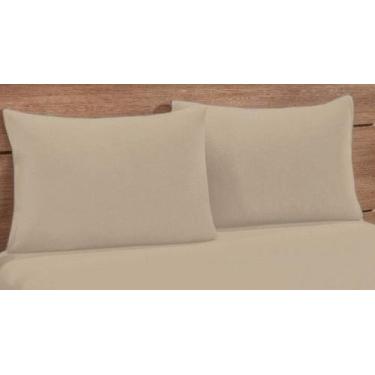 Imagem de Kit 2 Fronhas Simples com Bainha 70cmx50cm Percal 180 Fios - Bem Me Qu