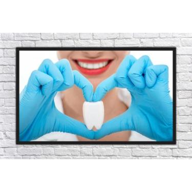 Imagem de Quadro Decorativo Consultórios Odontologia Dentista Dentes Sorriso Est