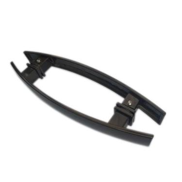 Imagem de Puxador duplo curvo 30x20cm para porta de vidro e portão - Bronze - De