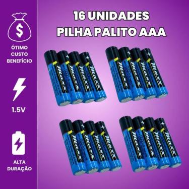 Imagem de Kit Pilha AA Comum C/ Pilha AAA Palito Caixa 60 Unidades Cada - Combos