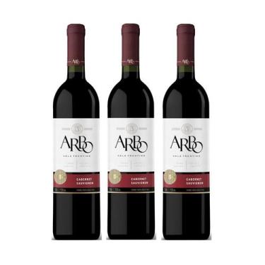Imagem de Kit Vinho Arbo Cabernet Sauvignon Tinto Seco 750ml 3unidades