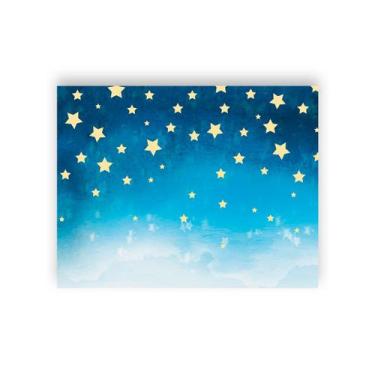 Imagem de Fundo Fotográfico 1,55 X 1,20 - Azul com Estrelas Pequeno Príncipe 018