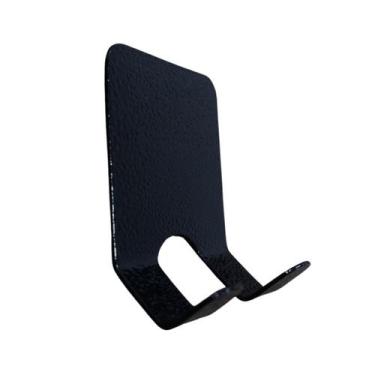 Imagem de Suporte Parede Gancho Cabideiro Organizador Adesivo Preto - INOX LAURI