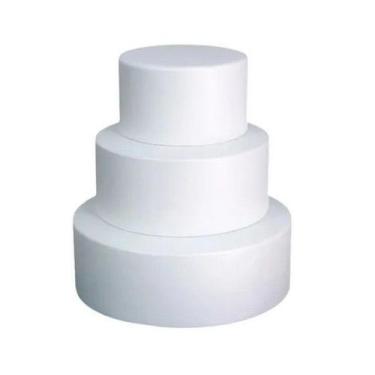Imagem de Base bolo fake isopor 20x25x30 cm 12 cm espessura - EPS