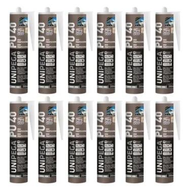 Imagem de Adesivo PU40 Branco Cartucho 280ml Unipega Caixa C/12un, Branco