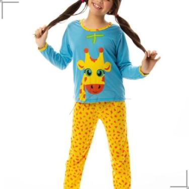 Imagem de Conjunto Pijama Longo Infantil Menina Inverno Verão Outono - Prime Lin