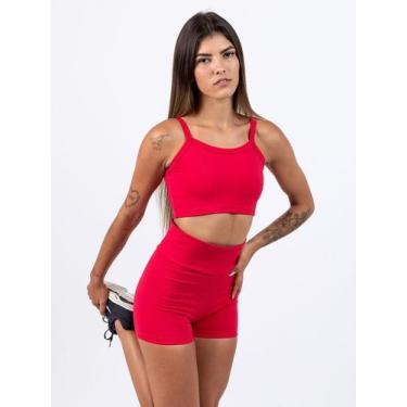 Imagem de Conjunto De Academia Feminino Top Alcinha E Shorts - OXY SPORT, G, Ver