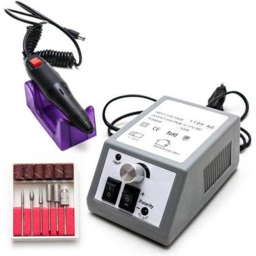 Imagem de Lixadeira Manicure Eletrica Unha Motor Pedicure Bivolt Profissional ME
