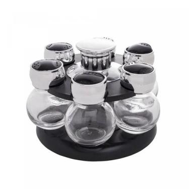 Imagem de Conjunto 6 Porta Temperos com Base Giratória 26887 - Wolff - LYOR, WOL