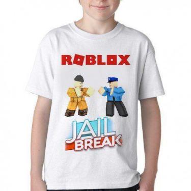 Imagem de Camiseta Infantil ou adulto Roblox Jail Break  Blusa Criança todos tam