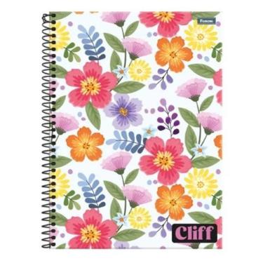 Imagem de Caderno C/D 01 Materia Cliff Feminino 80 Folhas Foroni