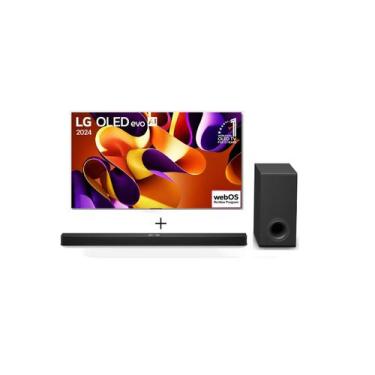 Imagem de Combo Smart TV LG OLED evo AI G4 4K de 55" 2024 + Soundbar LG S90TY, P