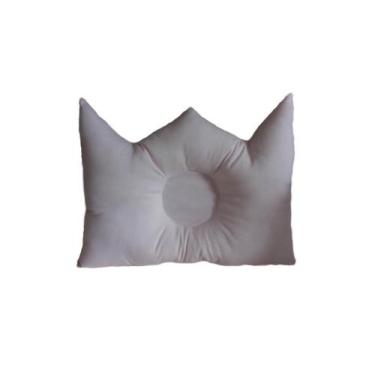 Imagem de Travesseiro RN Bebê Anti Cabeça Chata Formato Coroa Plagiocefalia Happ